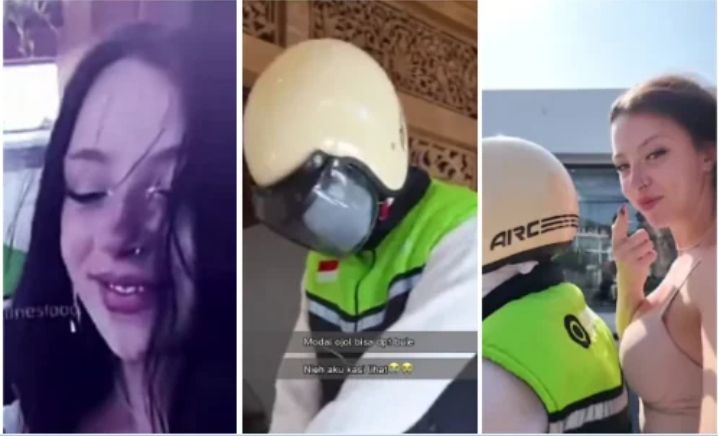 Video bule ojol bali viral