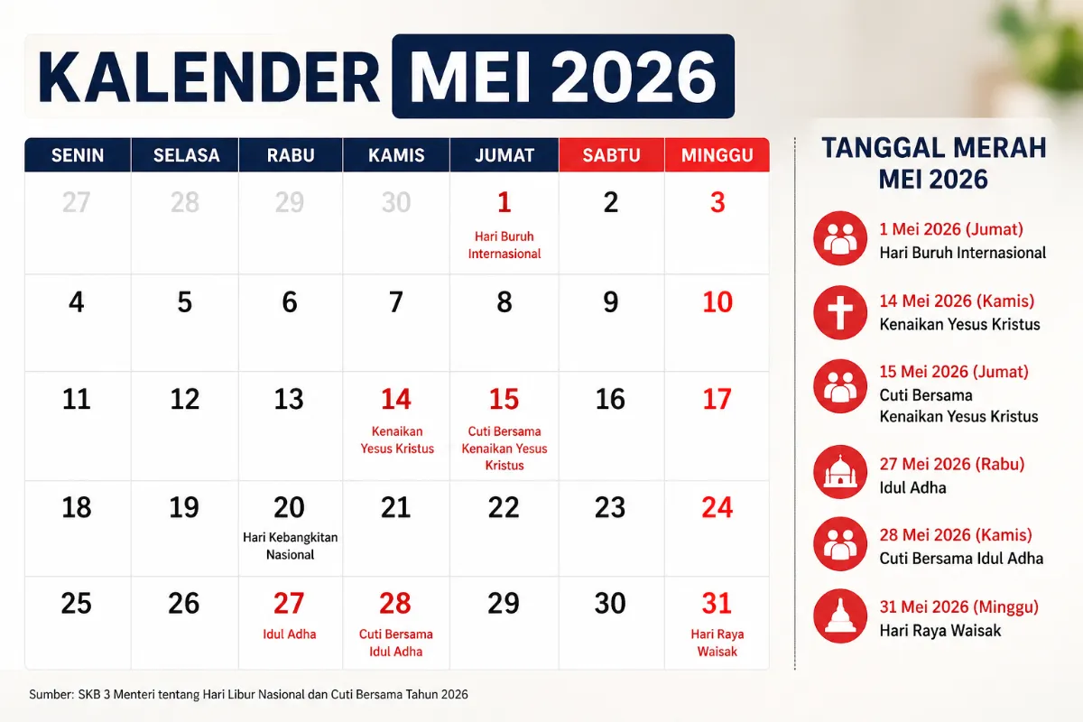 14 mei libur