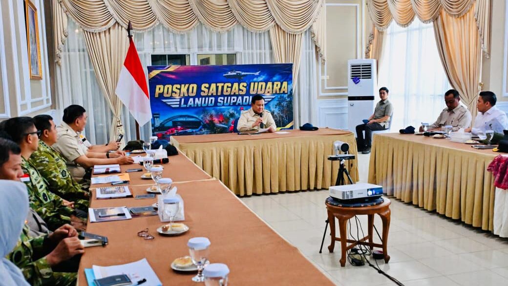 prabowo ke kalimantan cek kebakaran hutan
